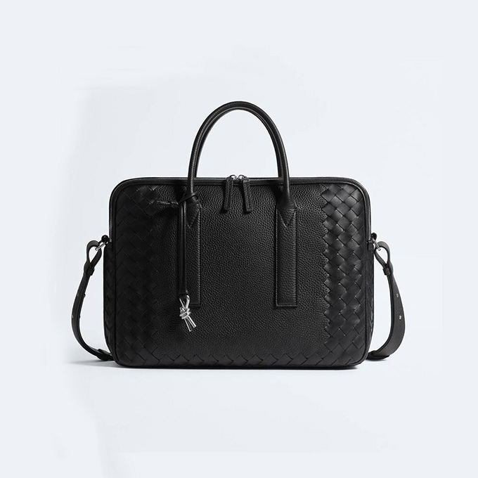 bottega veneta getaway intreccio leather briefcase #766361